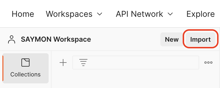 Import Collection in Postman