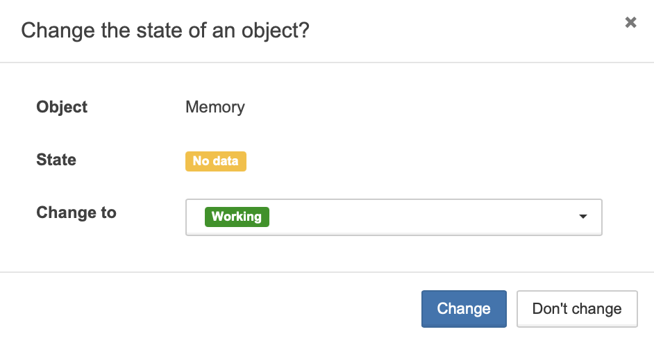 change state