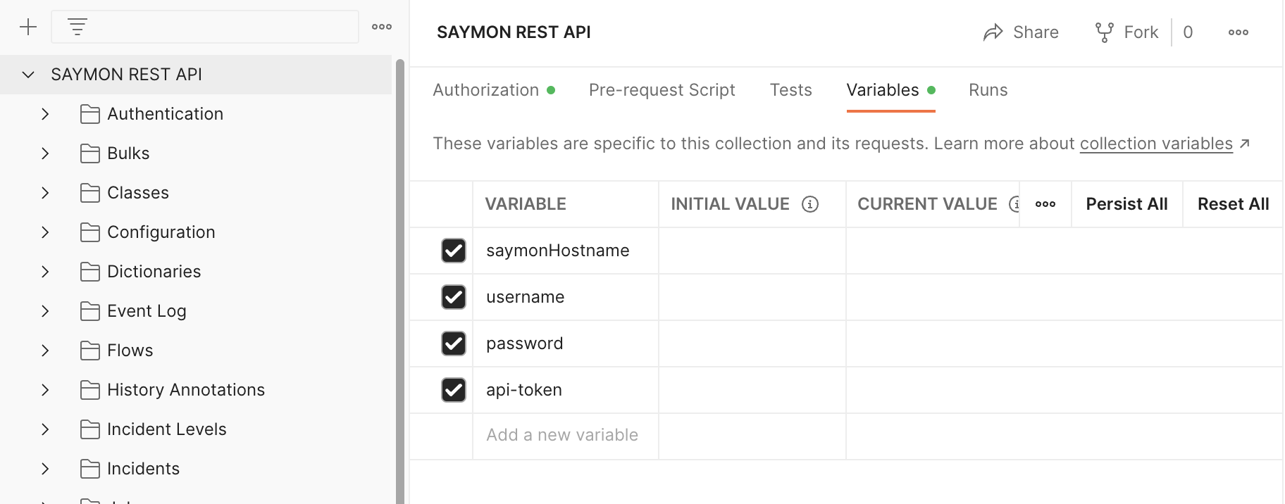 Set folder variables
