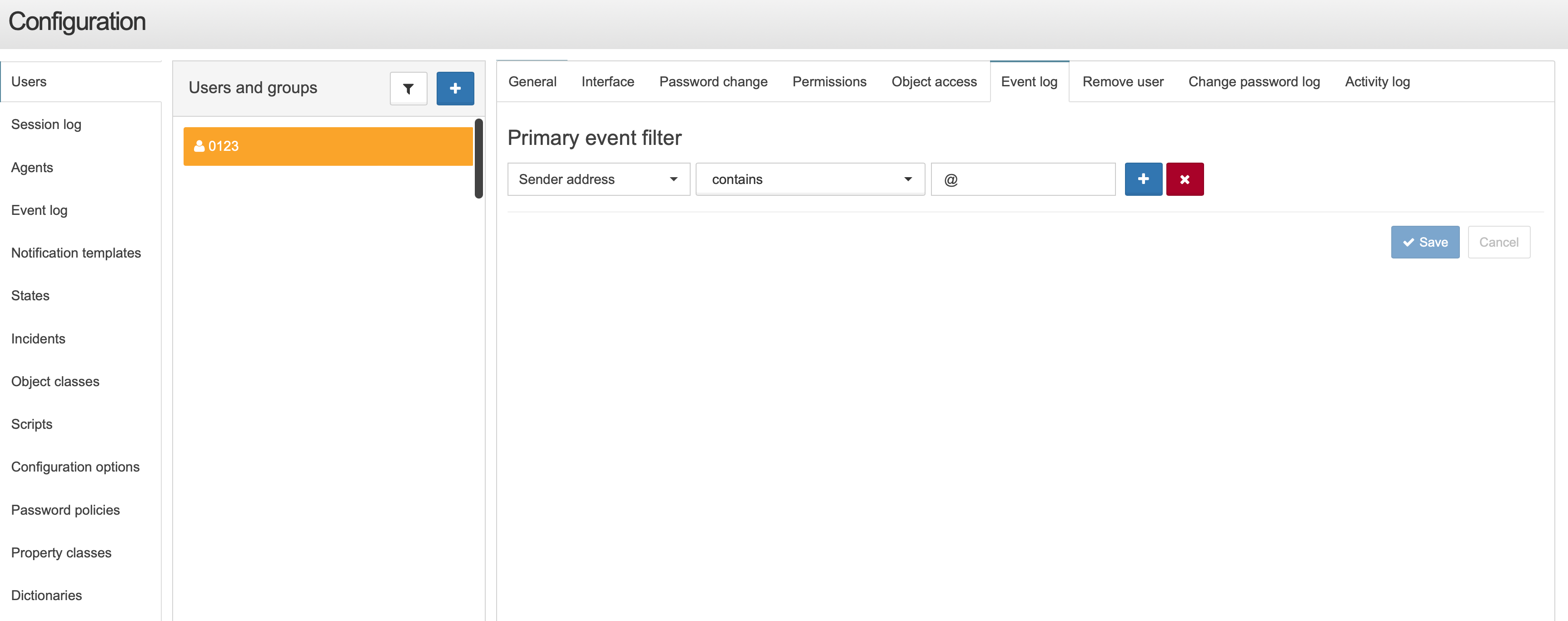 event log light